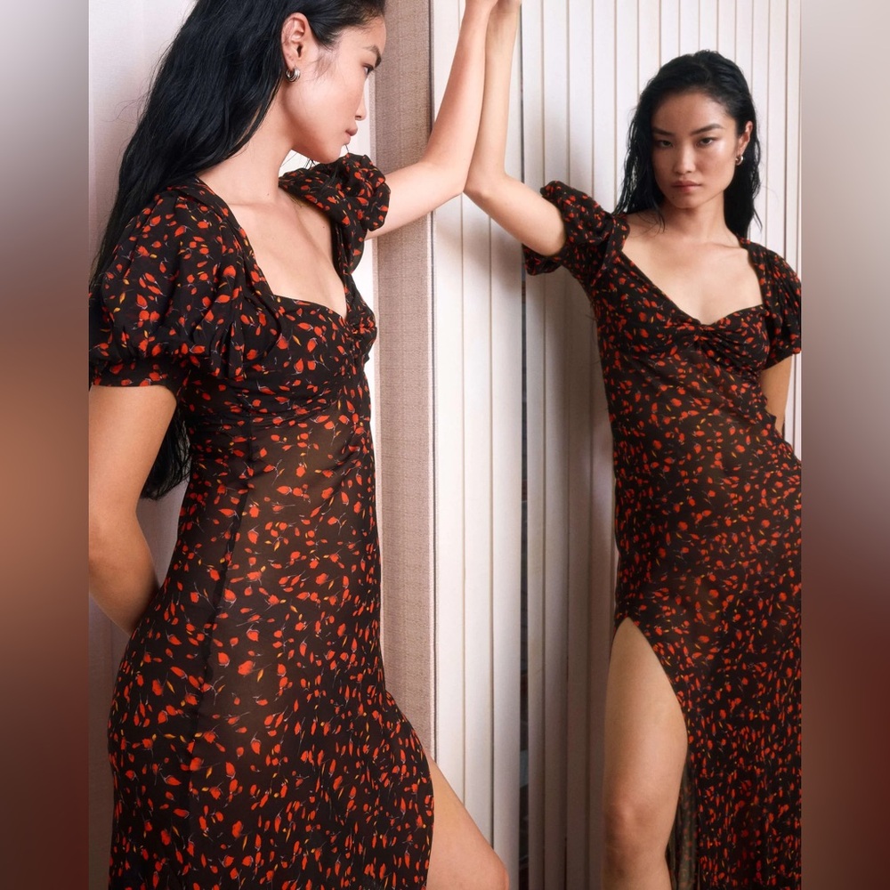 Rat & Boa MAGNOLIA FLORAL DRESS XS
